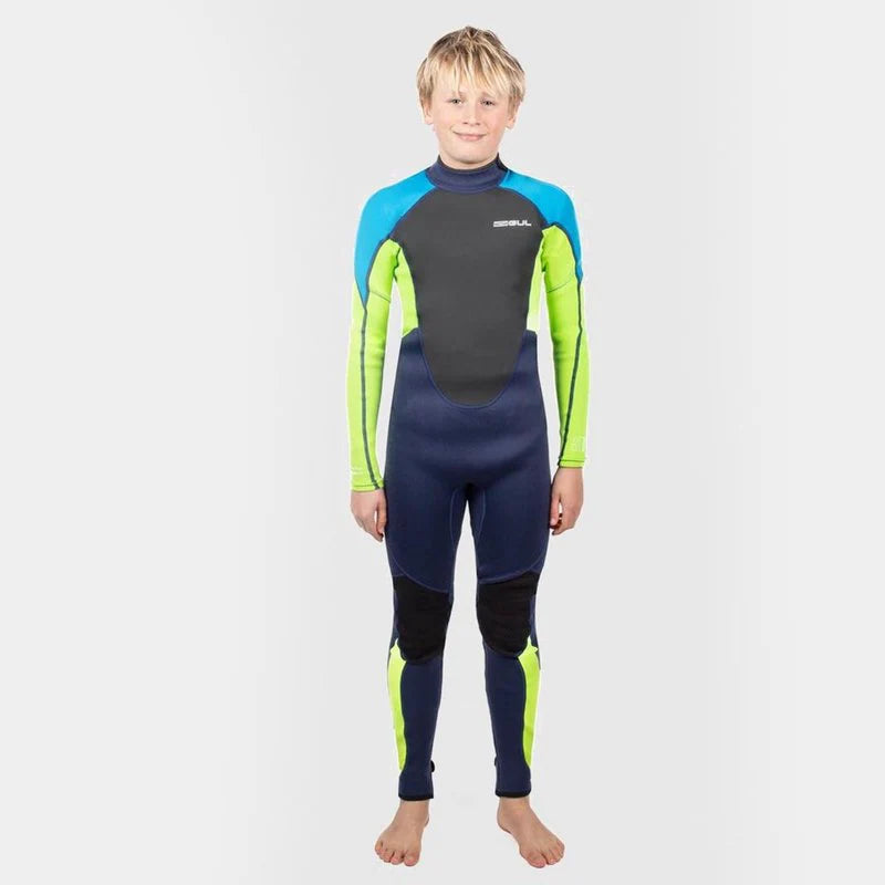 Gul Junior 3/2 mm Wetsuit - Navy/Lime