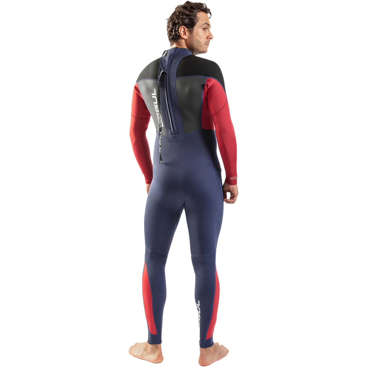 Gul Mens Response FL 3/2 mm Wetsuit - Navy/Red