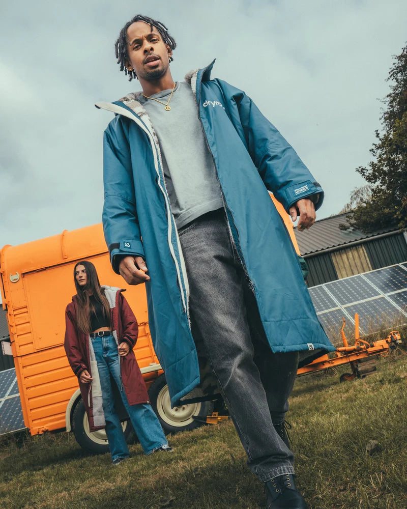 Dryrobe Advance - Long Sleeve - Deep Sea Blue/Sand Camo