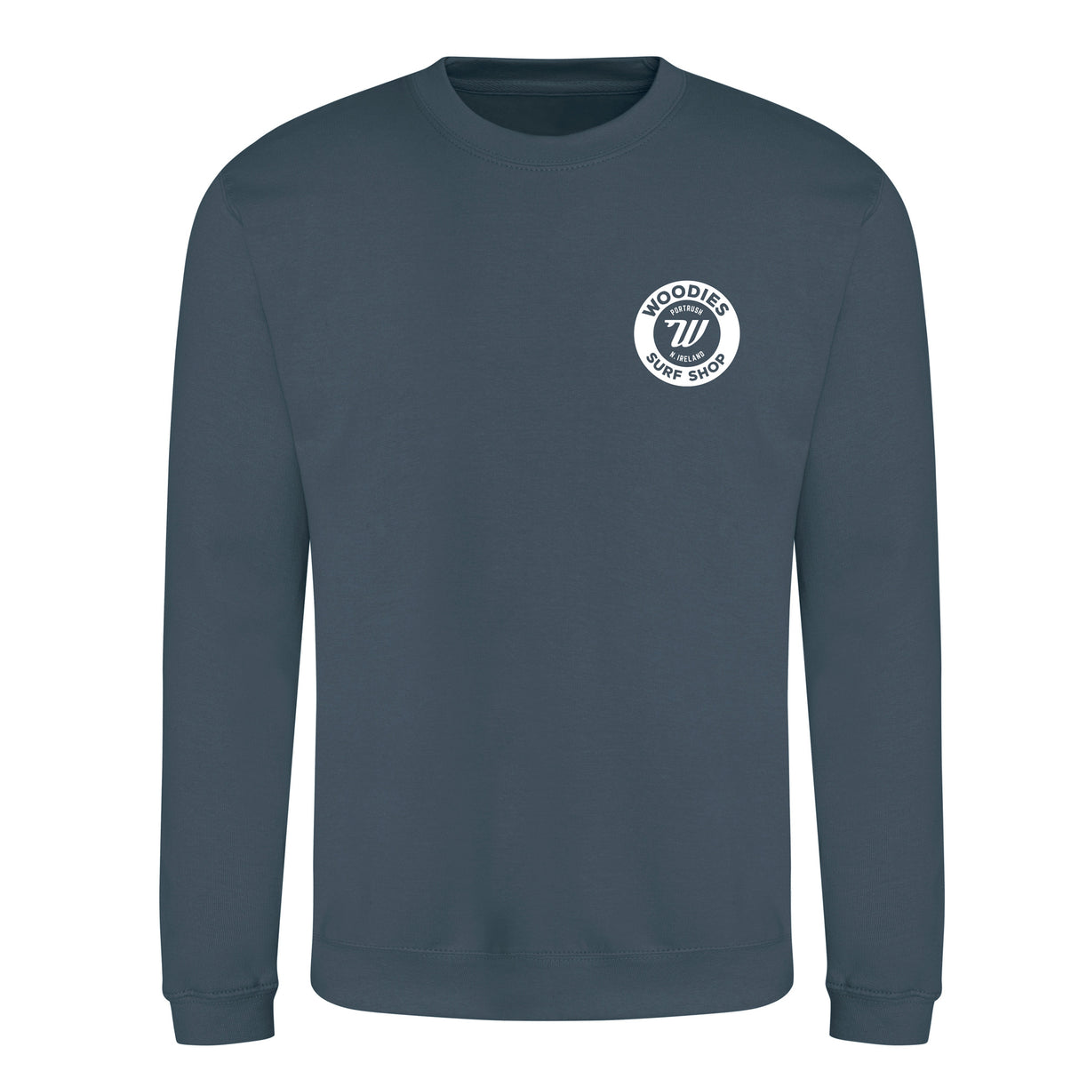 Woodies Causeway Logo Crew - Airforce Blue
