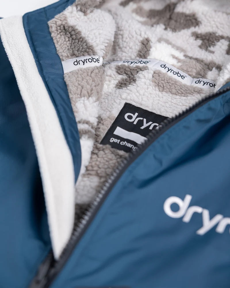 Dryrobe Advance - Long Sleeve - Deep Sea Blue/Sand Camo