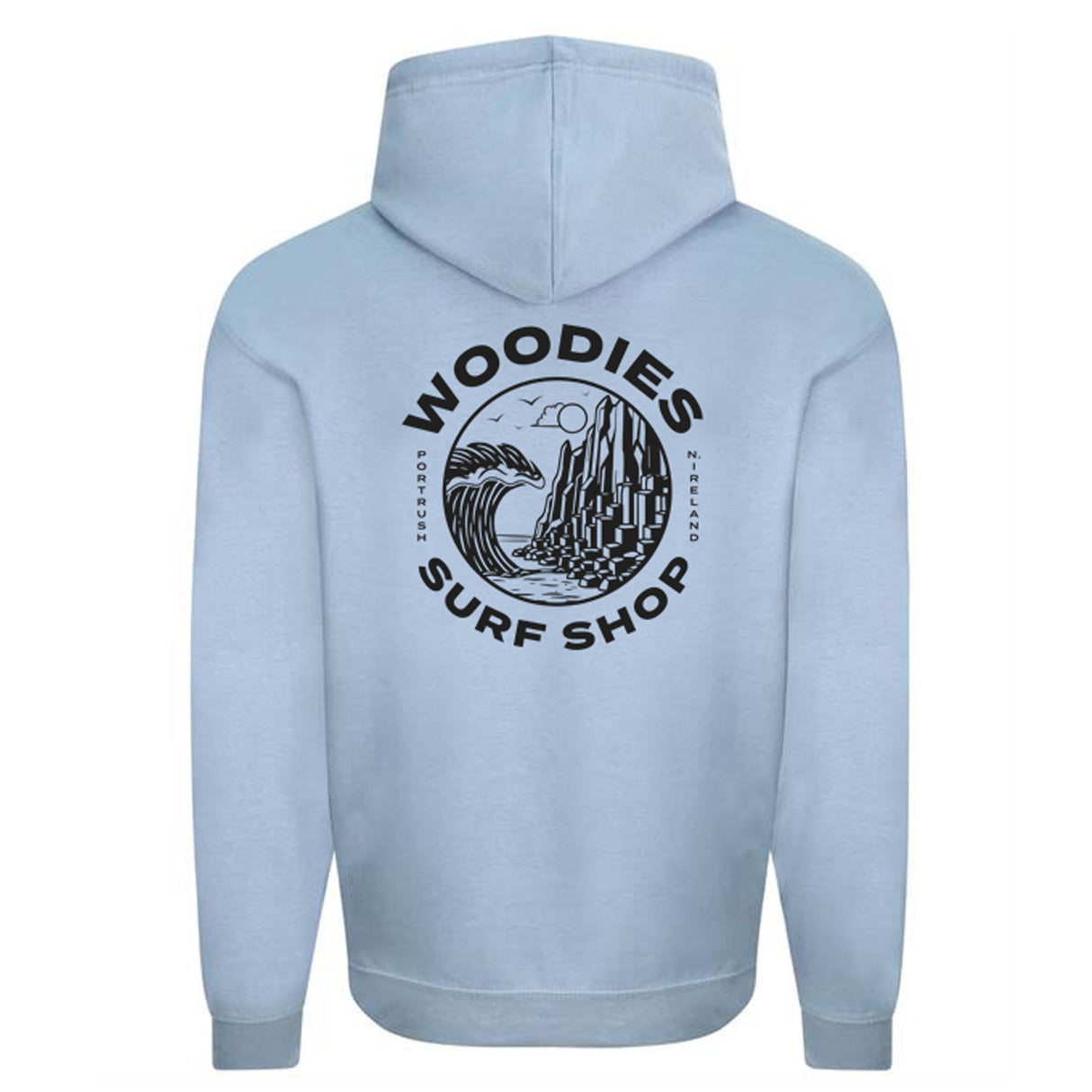 Woodies Hoody - Dusty Blue - Causeway Logo