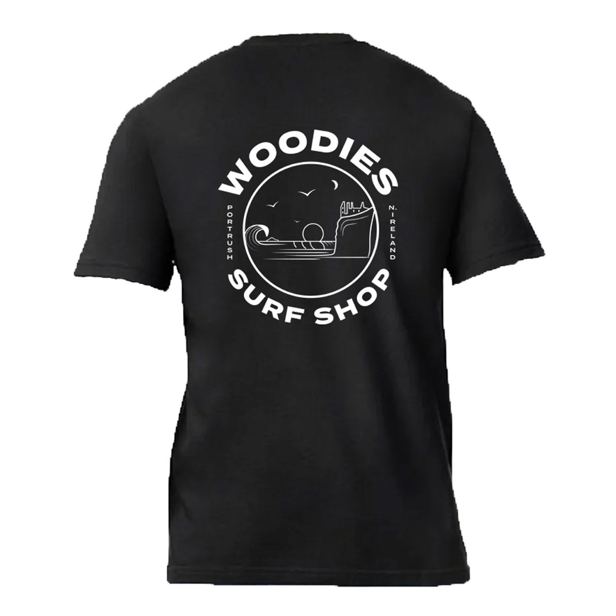 Woodies Dunluce Logo Tee - Black