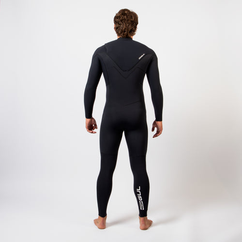 Gul Mens Yulex 5/4 FX Chest Zip - Black