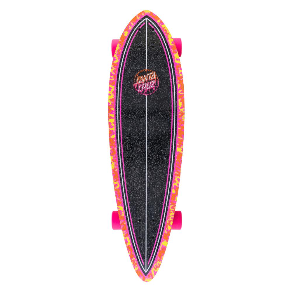 Santa Cruz Longboard Complete Toxic Dot Pintail Pink 33"