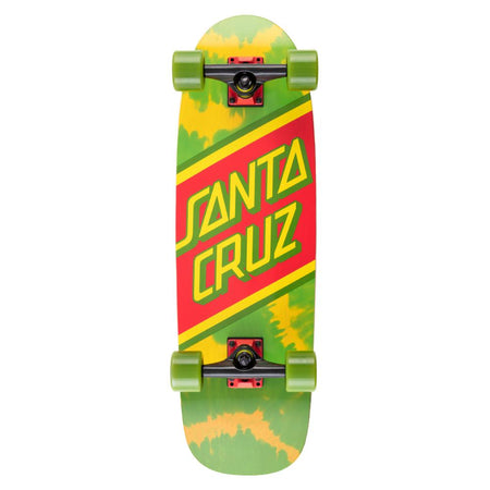 Santa Cruz Complete Cruiser Rasta Tie Dye Street Skate - Green
