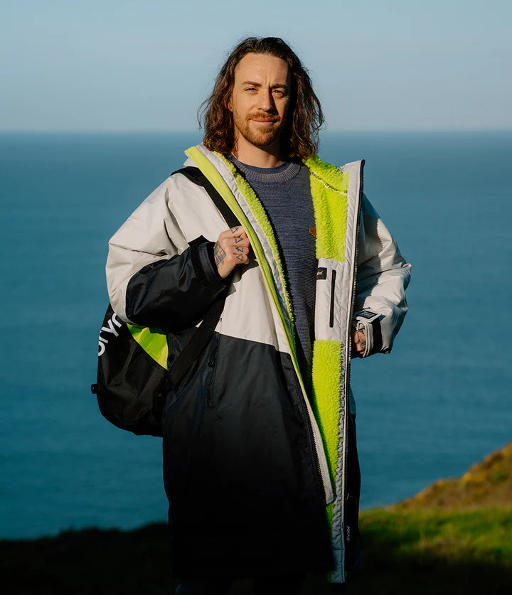 Dryrobe Advance - Long Sleeve - Contrast - Anthracite/Lime