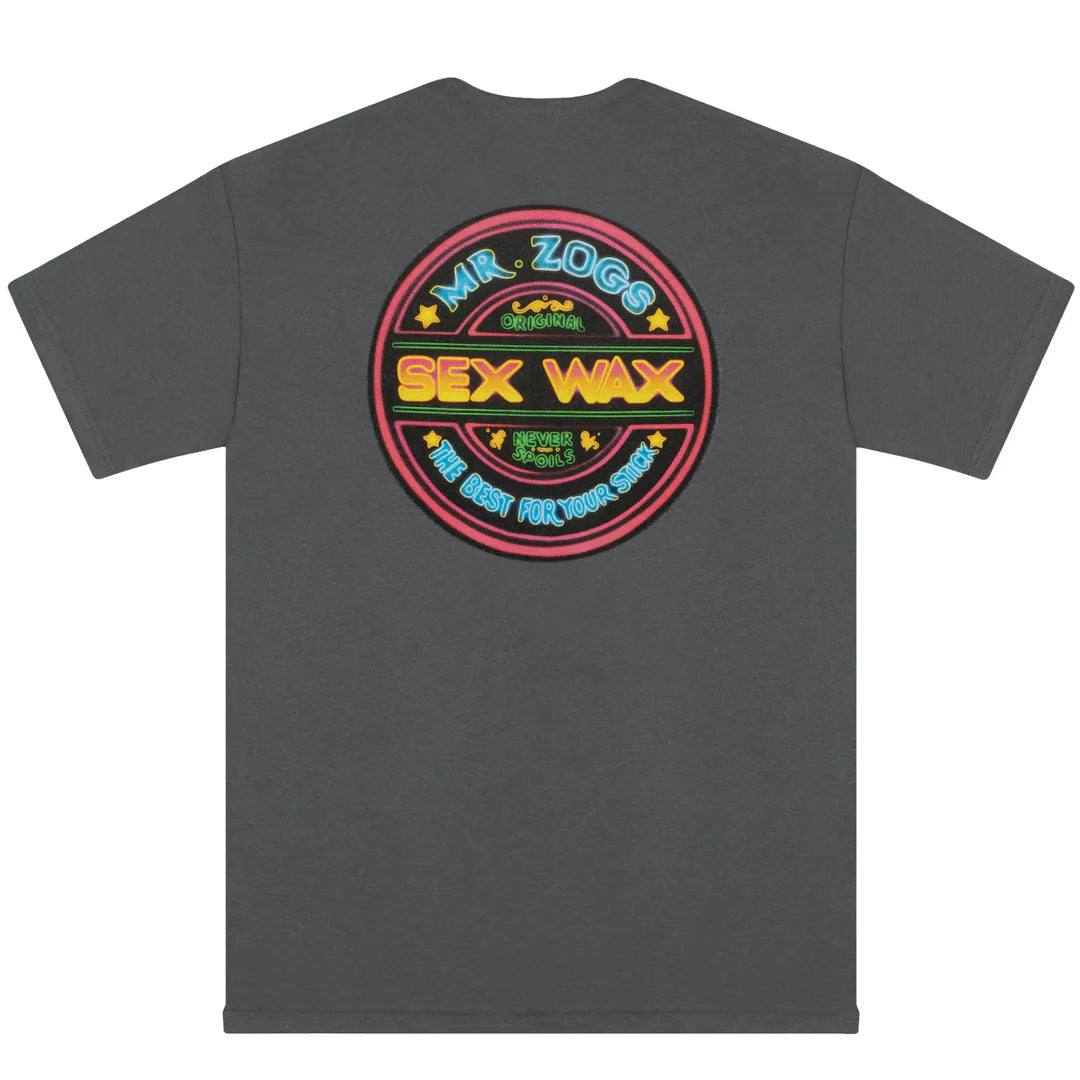Mr Zogs Sex Wax T-Shirt - Neon - Heather Grey