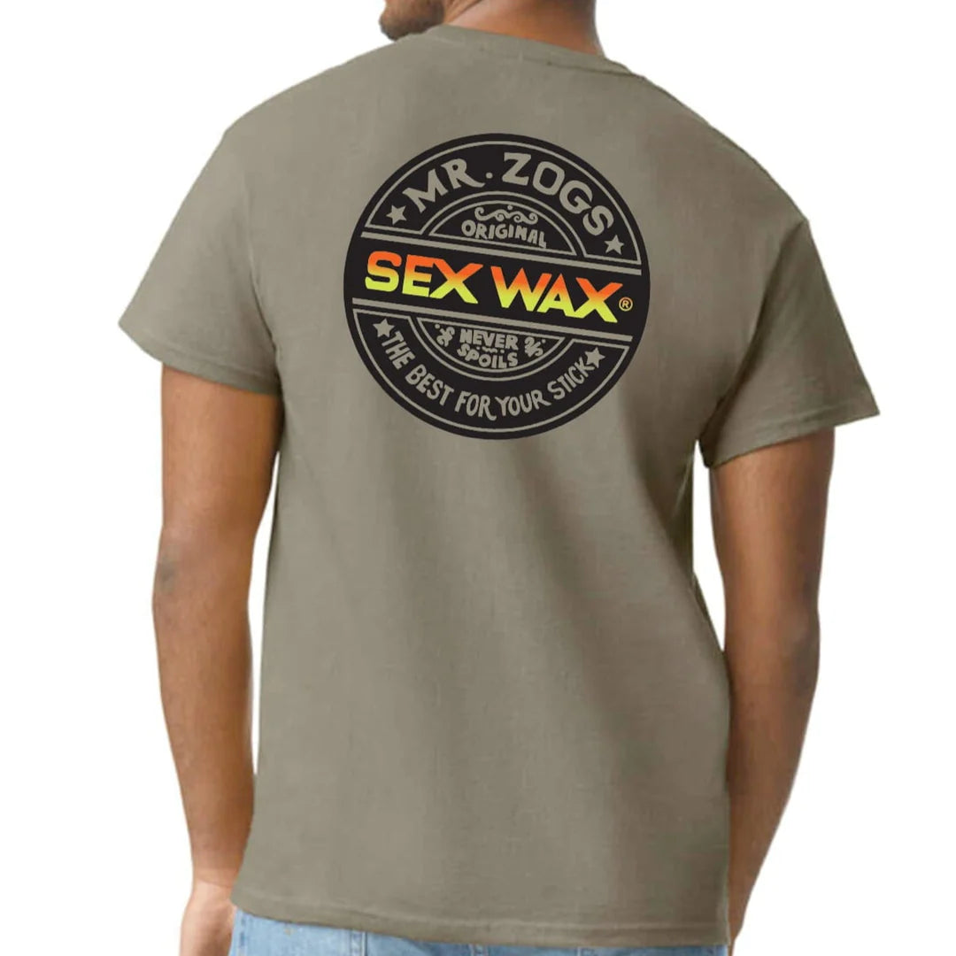 Mr Zogs Sex Wax T-Shirt - Word Fade Orange - Praire Dust