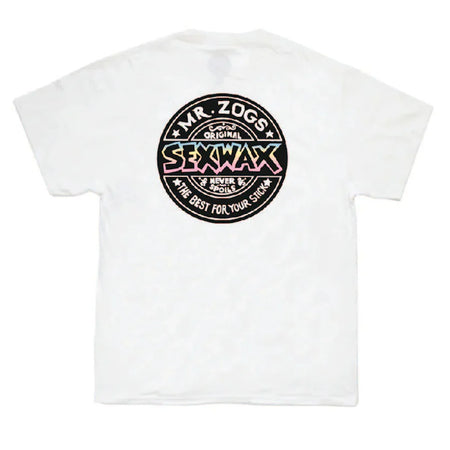 Mr Zogs Sex Wax T-Shirt - Word Fade - White