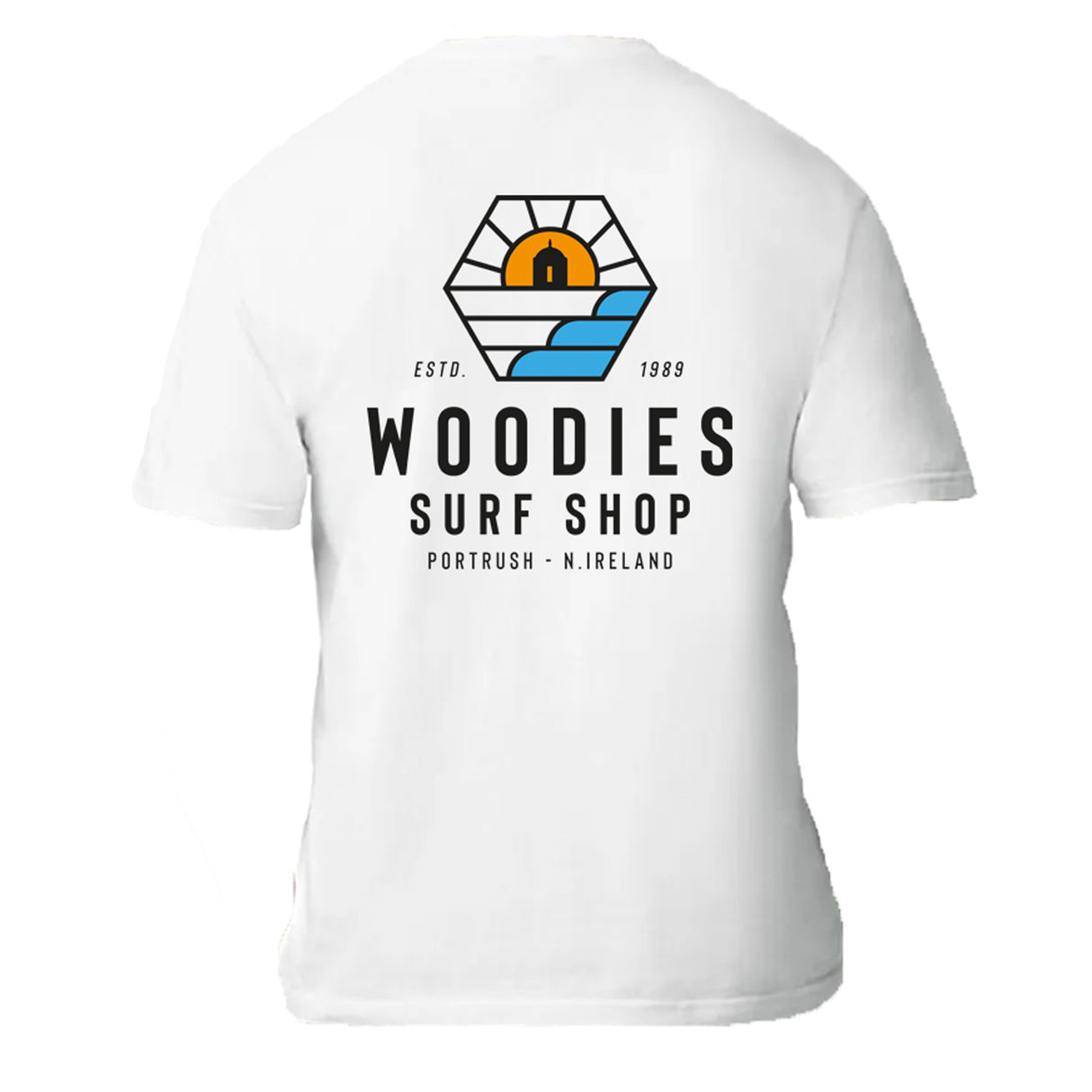 Woodies Temple Logo Tee - White