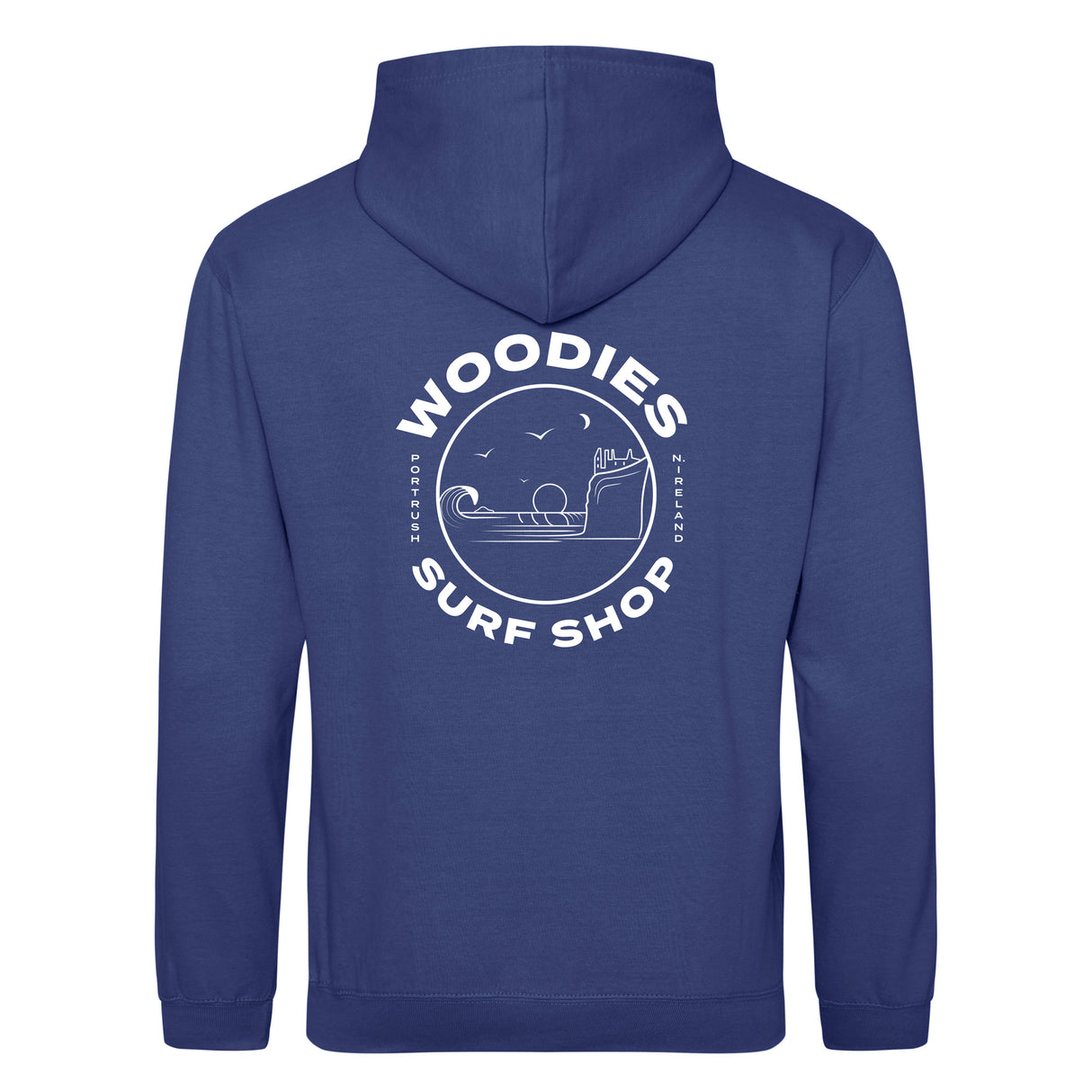 Woodies Hoody - Denim - Dunluce Castle