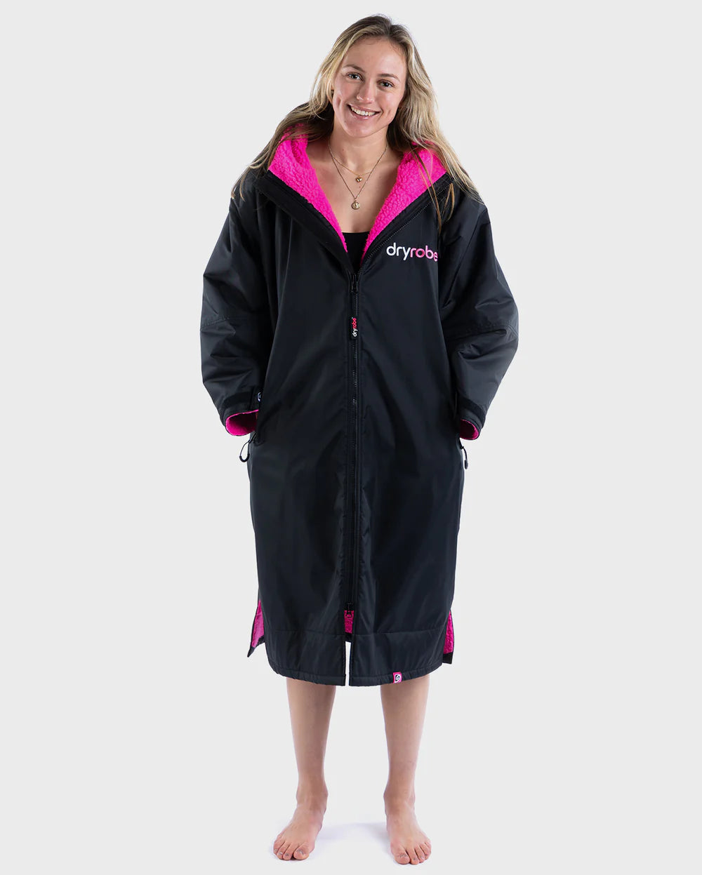 Dryrobe Advance - Long Sleeve - Black / Pink