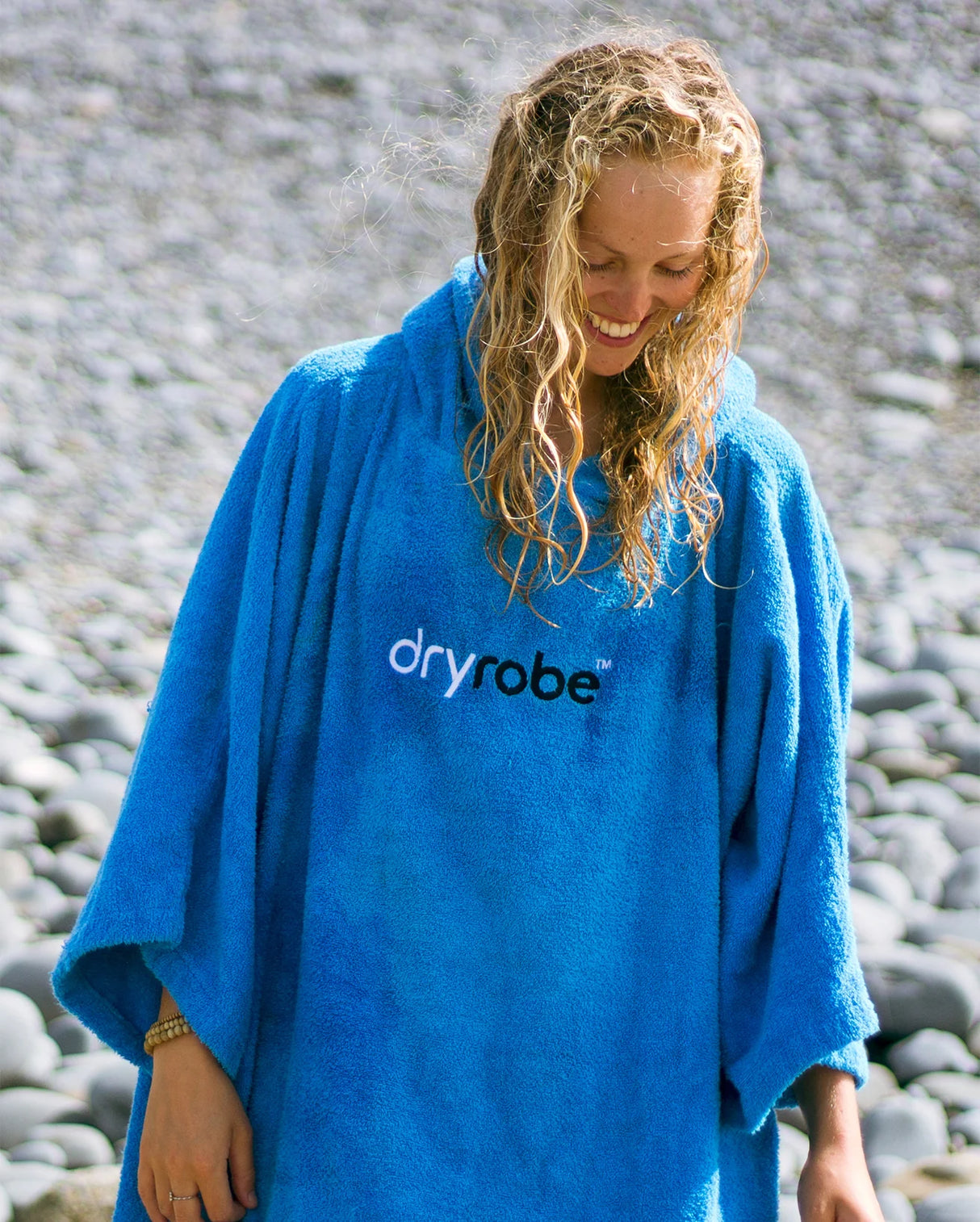 Dryrobe - Toweling Changing Robe - Cobalt Blue