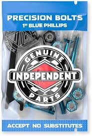 Independent Cross Bolts - Blue/Black - 1" Phillips