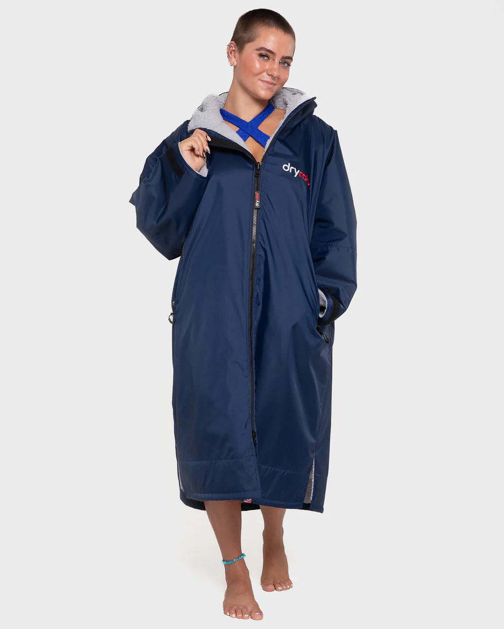 Dryrobe Advance - Long Sleeve - Navy / Grey