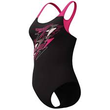 Speedo Medley Ladies Swimsuit Black/Pink