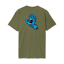 Santa Cruz T-Shirt - Screaming Hand - Deep Olive