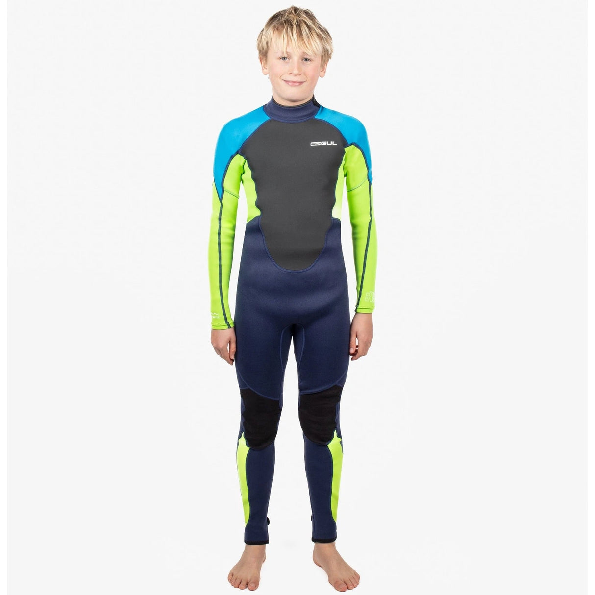 Gul Response Junior 3mm Wetsuit-Navy/Lime - T1