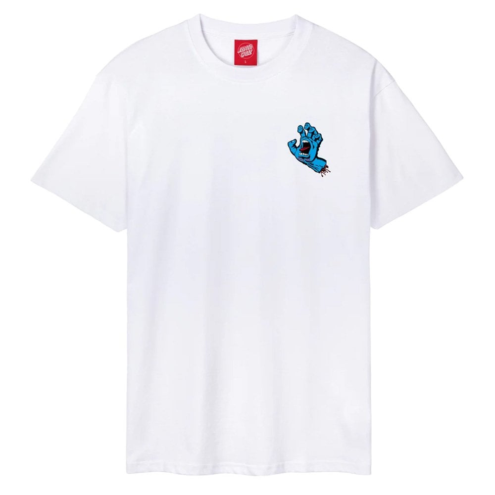 Santa Cruz T-Shirt - Screaming Hand Chest - Mist