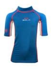Sola Junior Super Stretch Rash Vest - Blue/Grey