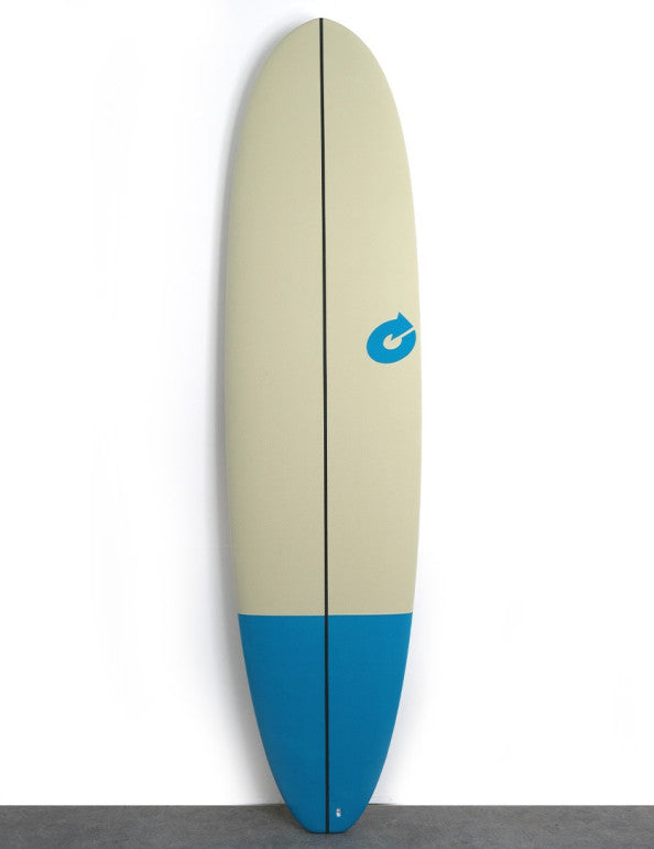 7'8 Torq Mod Fun Soft Deck Surfboard - Sand/Blue