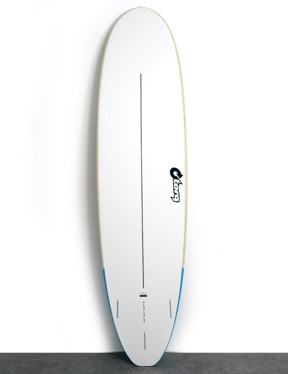 7'8 Torq Mod Fun Soft Deck Surfboard - Sand/Blue
