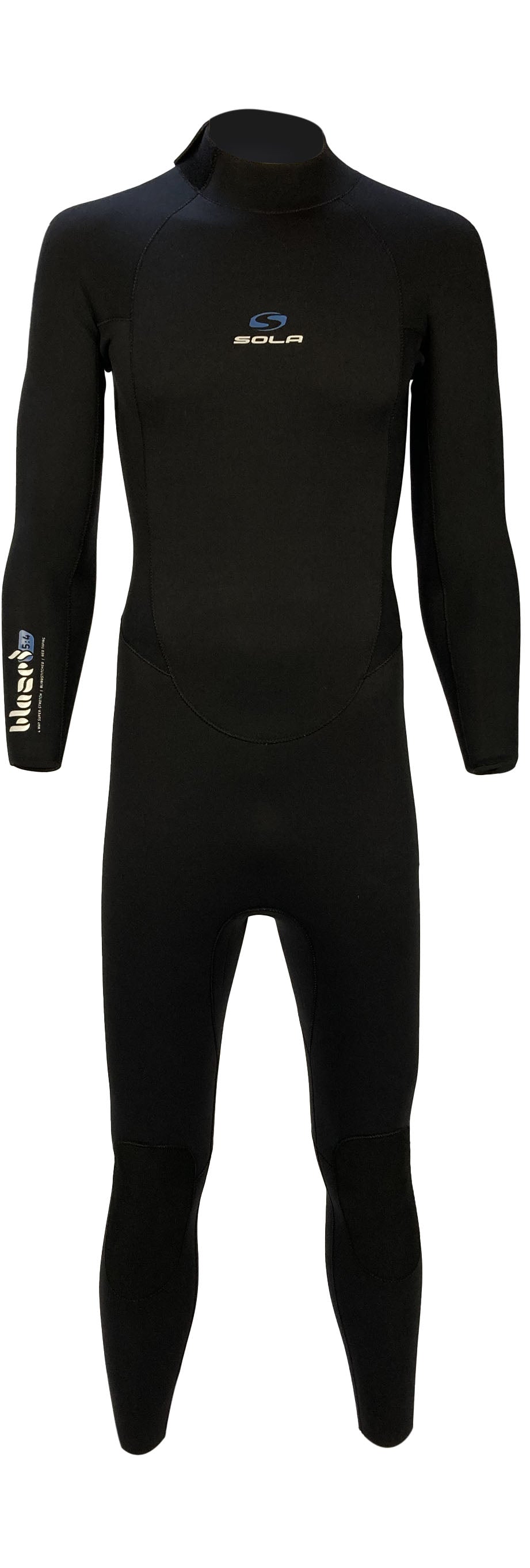 Sola Blaze Mens 5/4 mm wetsuit Black/Blue