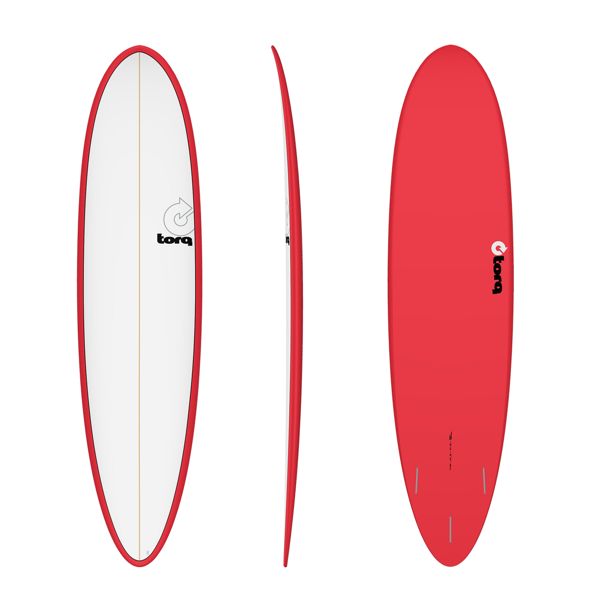 7'6 Torq Fun Board - Red/Pinline/White Deck - Pick Up Only