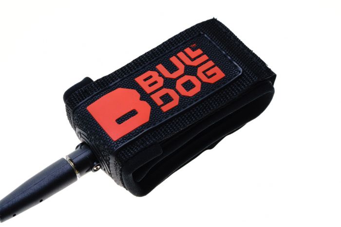 Bulldog Surfboard Leash - Black/Crimson