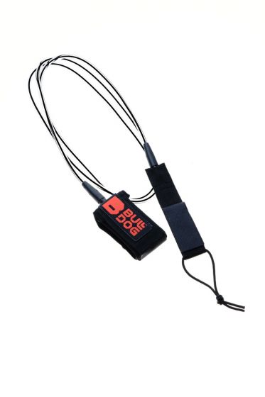 Bulldog Surfboard Leash - Black/Crimson