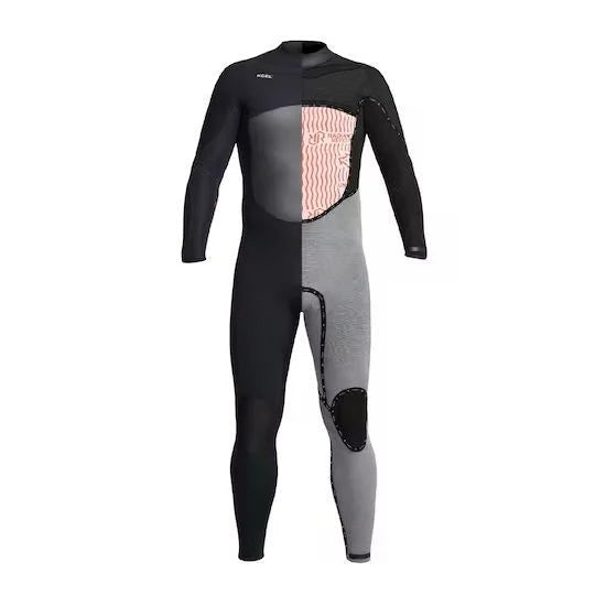 Xcel 5/4 mm Axis X X2 Chest Zip Hooded Wetsuit - Black 2024