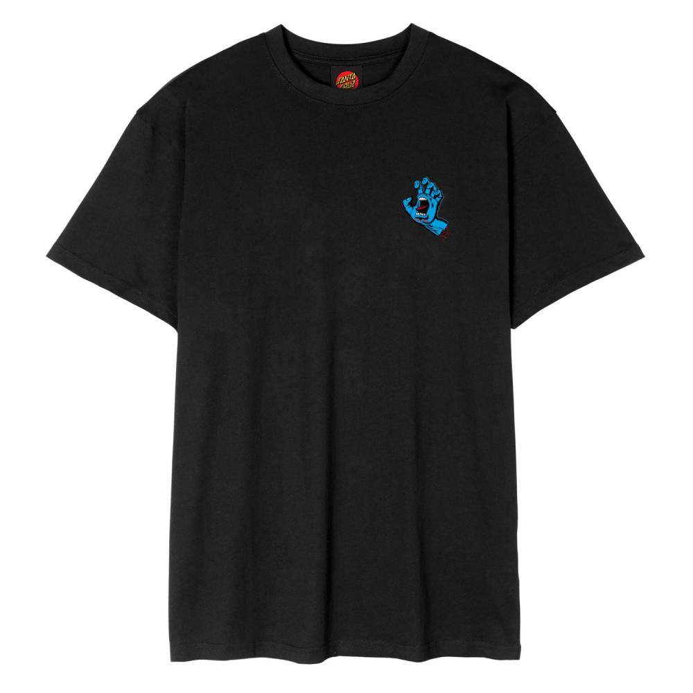 Santa Cruz Screaming Hand Chest T-Shirt - Black