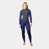Gul Ladies Response 3/2 mm Blindstitched Wetsuit - Blue/Paisley