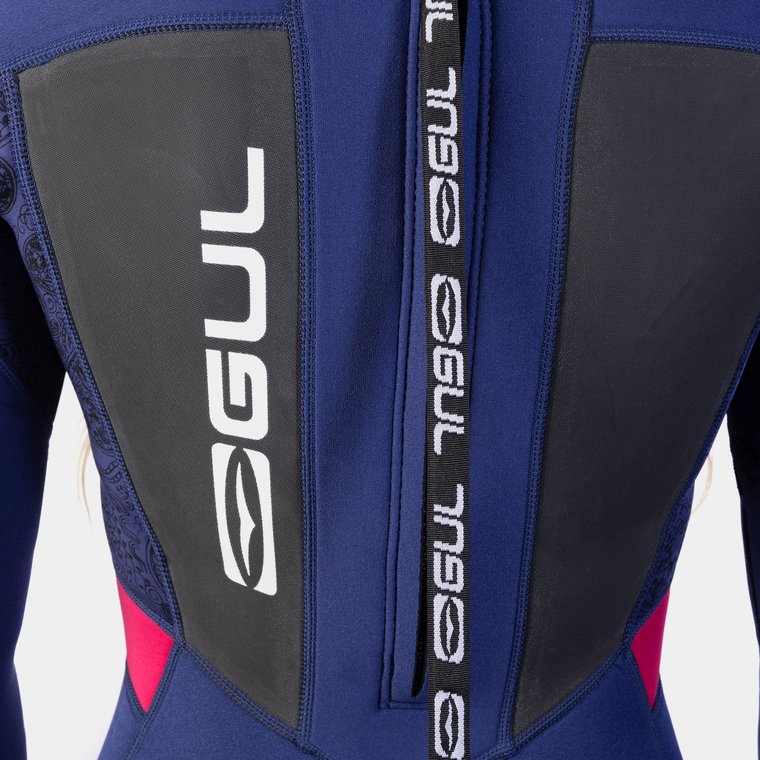 Gul Ladies Response 3/2 mm Blindstitched Wetsuit - Blue/Paisley