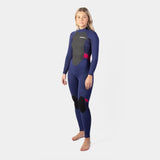 Gul Ladies Response 3/2 mm Blindstitched Wetsuit - Blue/Paisley