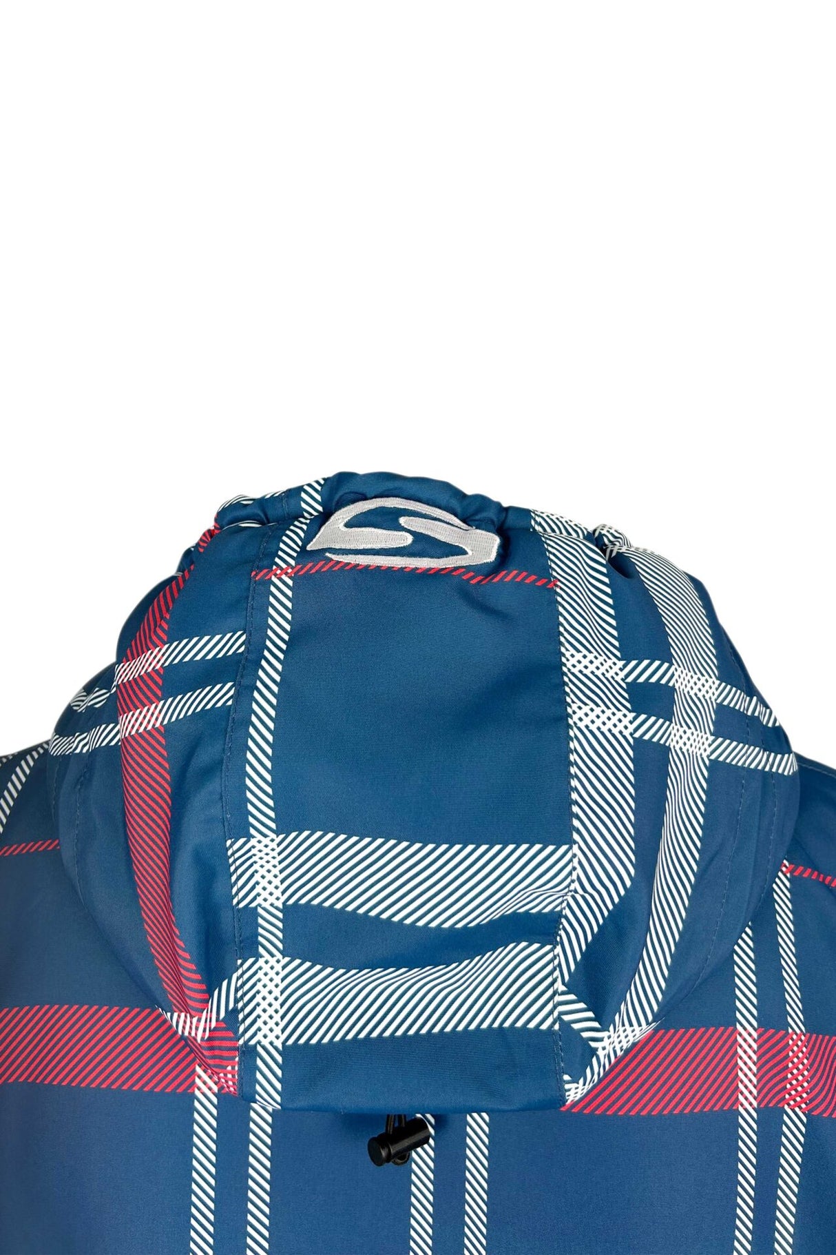 Sola Waterproof Changing Coat/Robe - Navy/Check