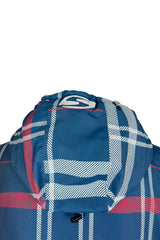 Sola Waterproof Changing Coat/Robe - Navy/Check