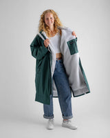 Dryrobe Advance - Long Sleeve - Dark Green/Nimbus Cloud