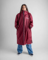 Dryrobe Advance - Long Sleeve - Burgundy/Silver Grey
