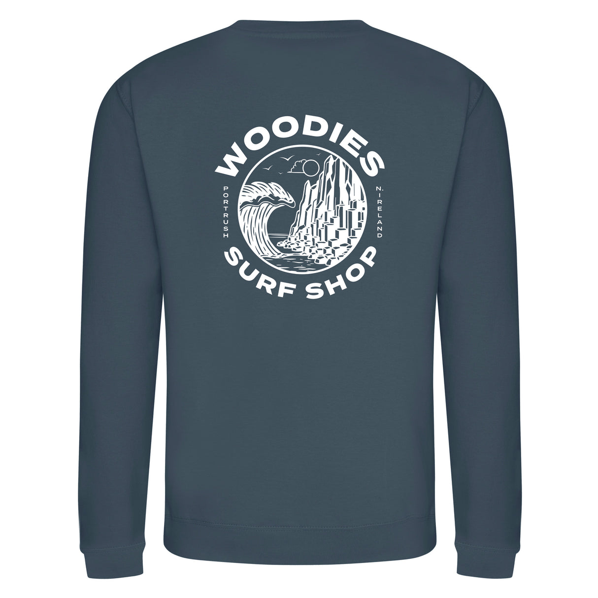 Woodies Causeway Logo Crew - Airforce Blue
