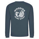 Woodies Causeway Logo Crew - Airforce Blue