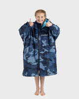 Dryrobe Advance Kids Long Sleeve - Blue Camo/Blue