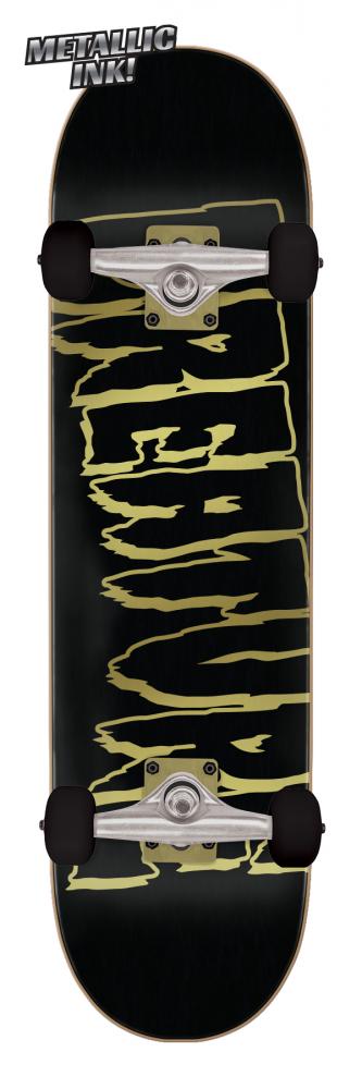 Creature Logo Outline Complete Skateboard Multi Black - 8.25"