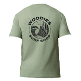 Woodies Causeway Logo Tee - Sage