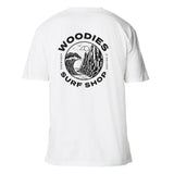 Woodies Causeway Logo Tee - White