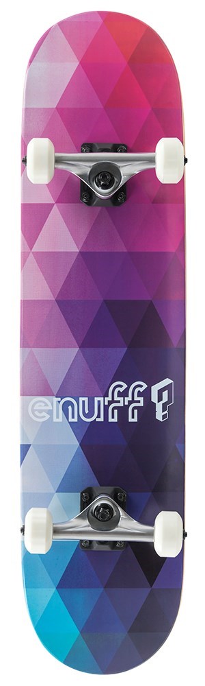 Enuff Geometric Complete Skateboard 8" - Purple