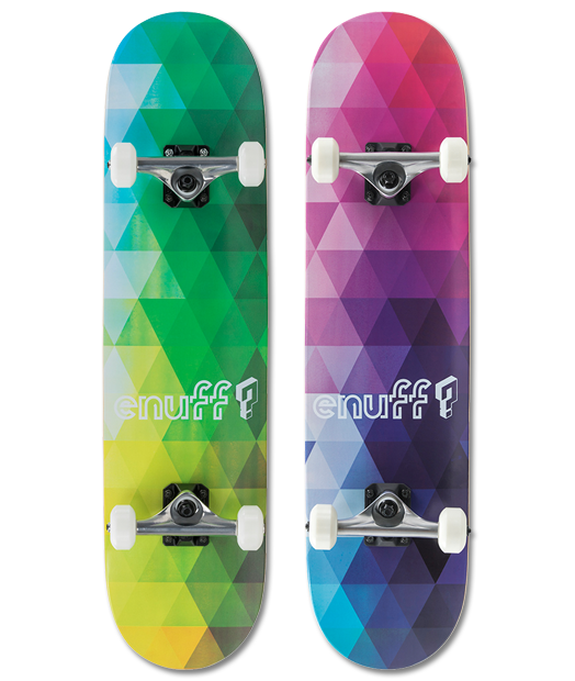 Enuff Geometric Complete Skateboard 8" - Green