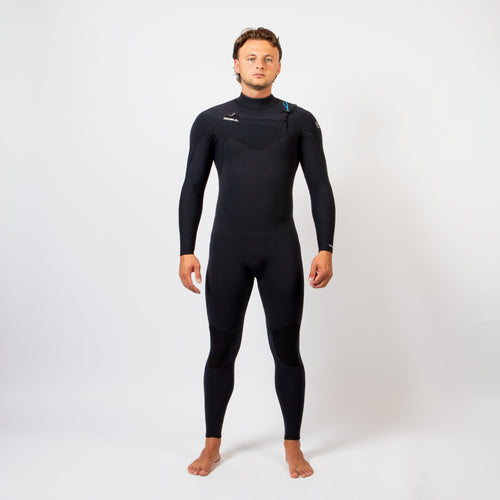 Gul Mens Yulex 5/4 FX Chest Zip - Black