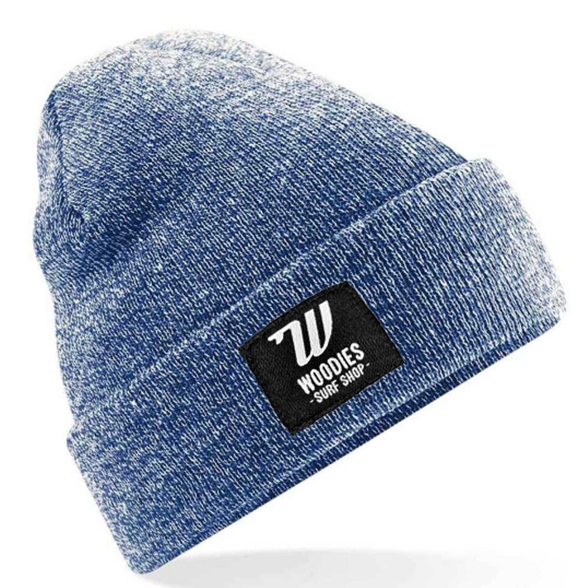 Woodies Folded Beanie - Heather Navy